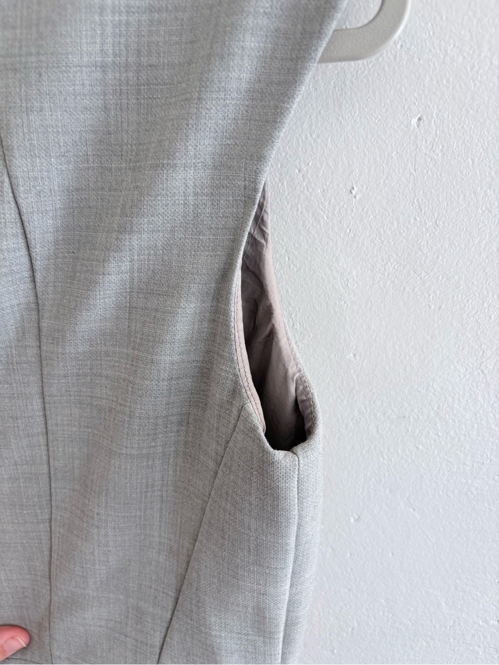 Brooks Brothers light grey wool dress - Picture 5 of 6